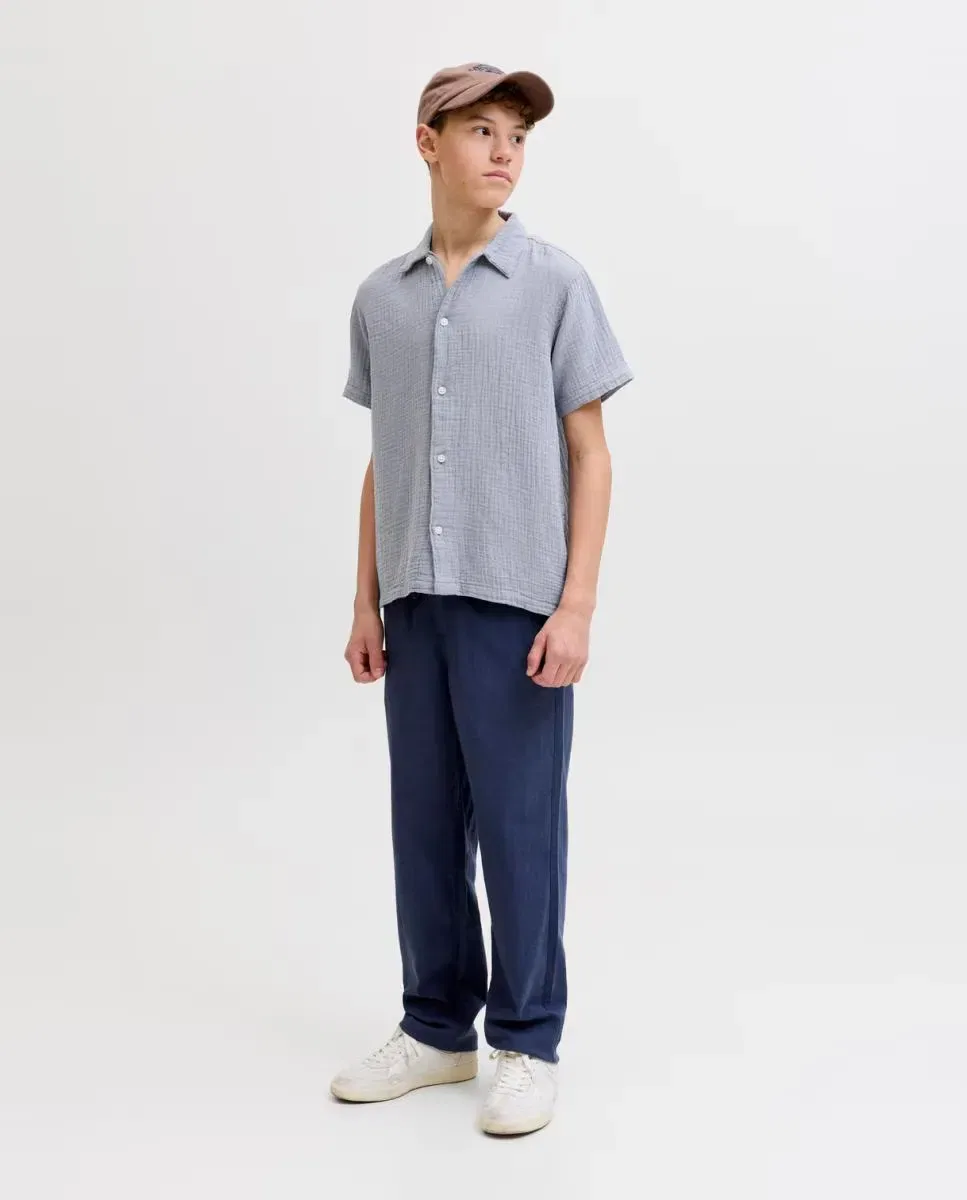 Детская рубашка для мальчиков с коротким рукавом Jack & Jones, Azul