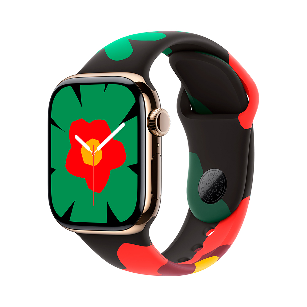 

Умные часы Apple Watch Series 11 (GPS+Cellular), 42 мм, Gold Titanium Case/Black Unity Bloom Sport Band - M/L, Золотой, Умные часы Apple Watch Series 11 (GPS+Cellular), 42 мм, Gold Titanium Case/Black Unity Bloom Sport Band - M/L