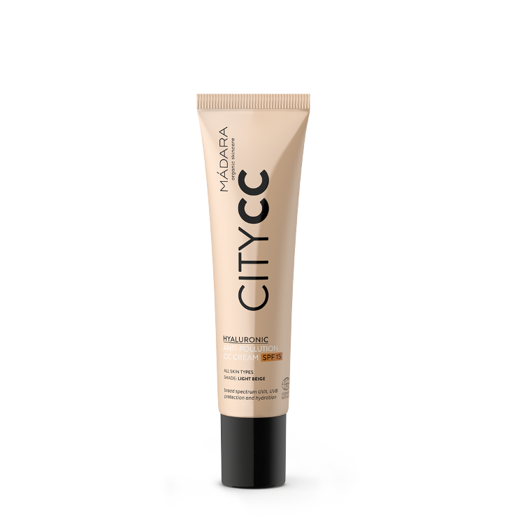 

Cc-Крем против загрязнений SPF15 city cc hyaluronic anti pollution cc cream spf15 Madara, цвет light beige