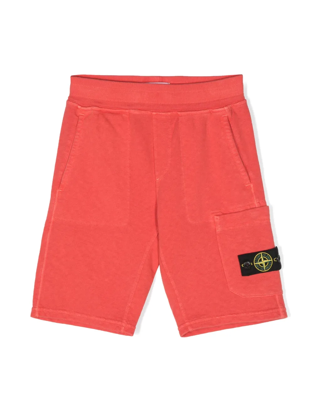 

Спортивные шорты с нашивкой Compass Stone Island Junior, красный
