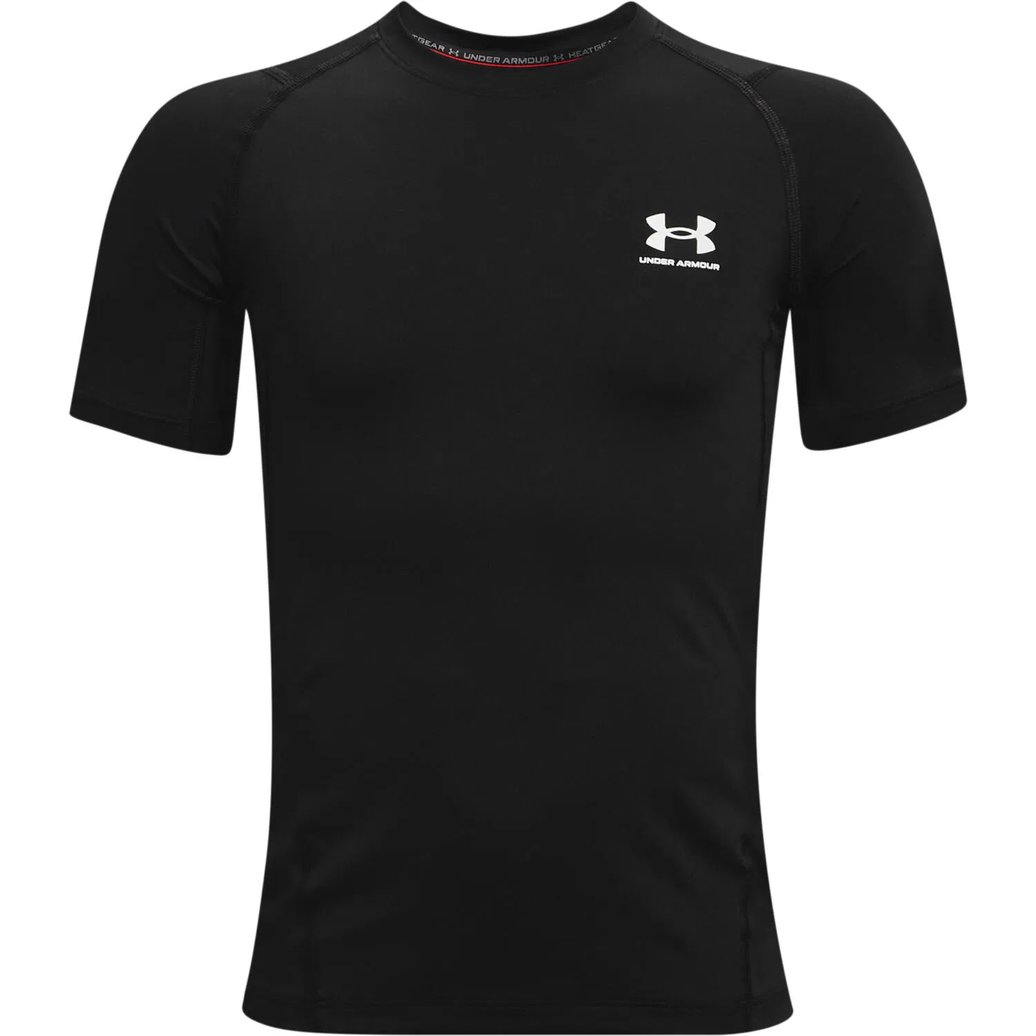 Детская футболка с коротким рукавом HeatGear Short Sleeve Under Armour, Schwarz Weiss