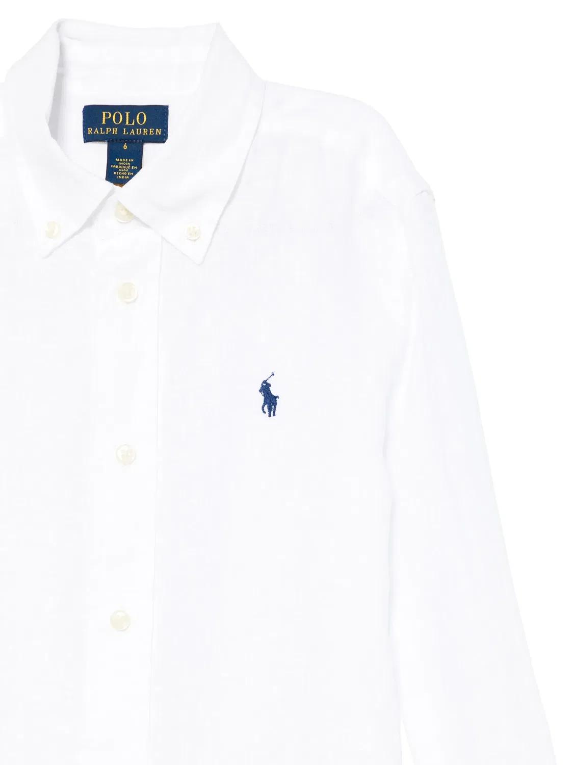Льняная рубашка Polo Ralph Lauren, белый — фото 2