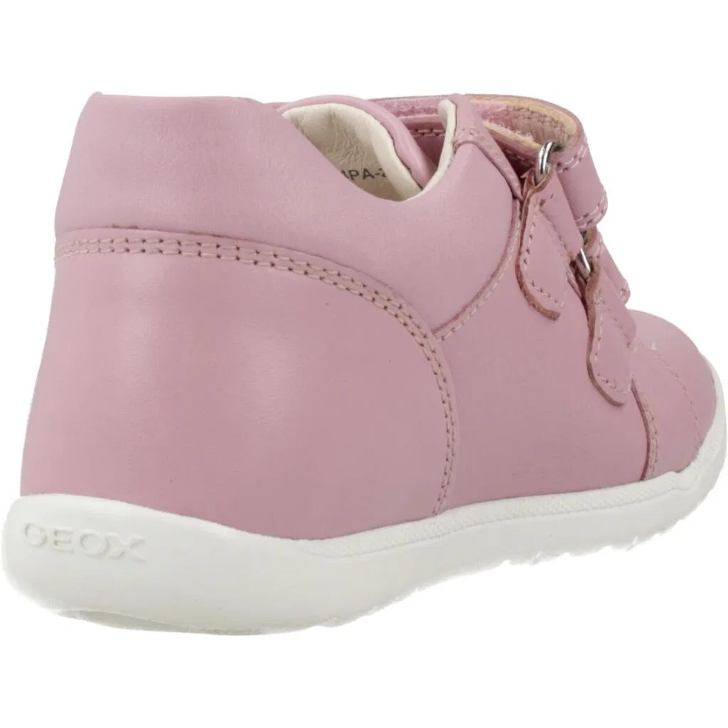 Детские кожаные кроссовки для девочек Geox Macchia, Rosa — фото 3