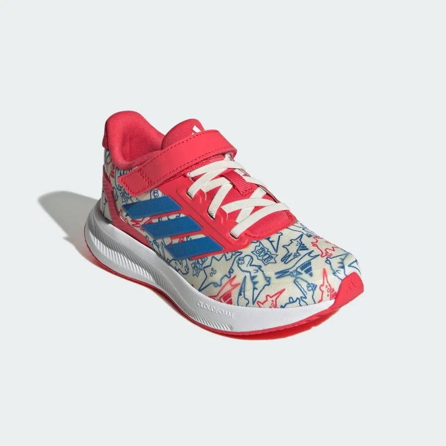 Кроссовки детские с принтом Runfalcon 5 Dino adidas, Белый — фото 3
