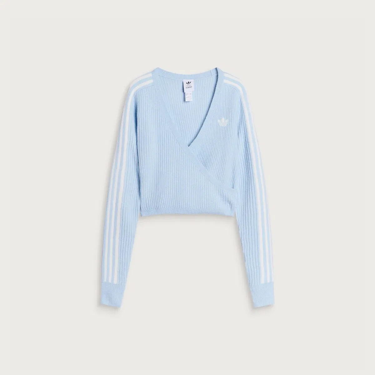 Кардиган-обертка с V-образным вырезом X JENNIE Adidas, Wonder Blue