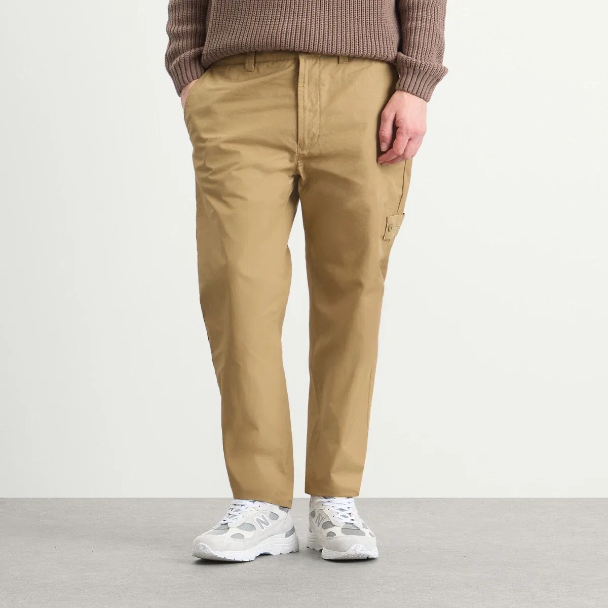 Брюки из хлопкового канваса Ghost All Weather Cotton Canvas Trousers Stone Island, Dark Beige — фото 2
