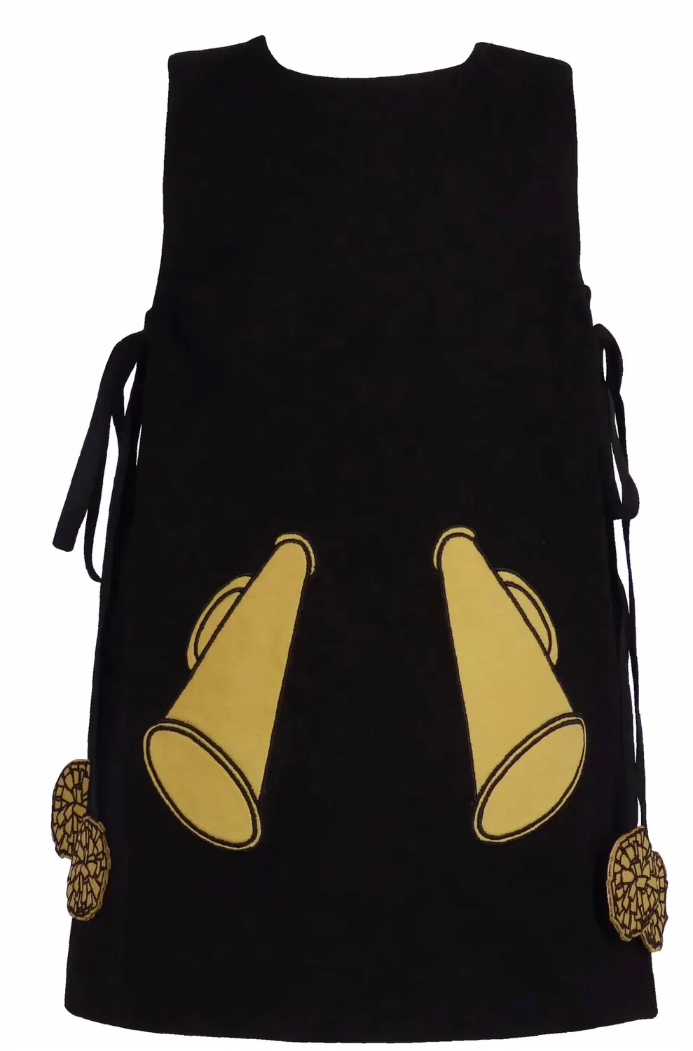 Детский комбинезон с принтом Game Day Jumper The Yellow Lamb, Black And Gold — фото 3