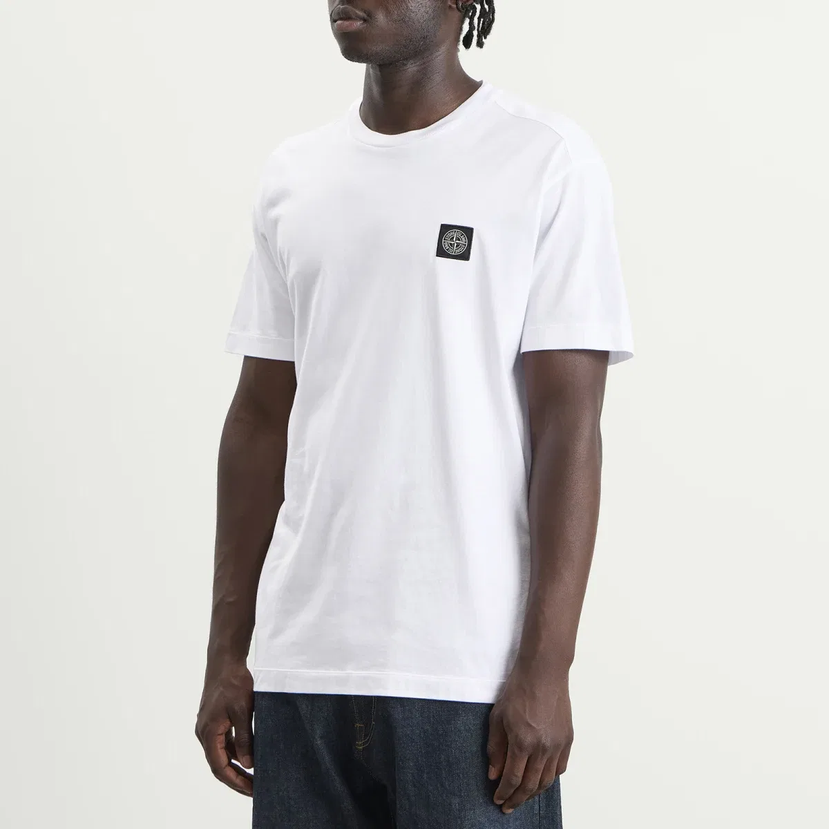 Футболка с патчем Stone Island, White — фото 2