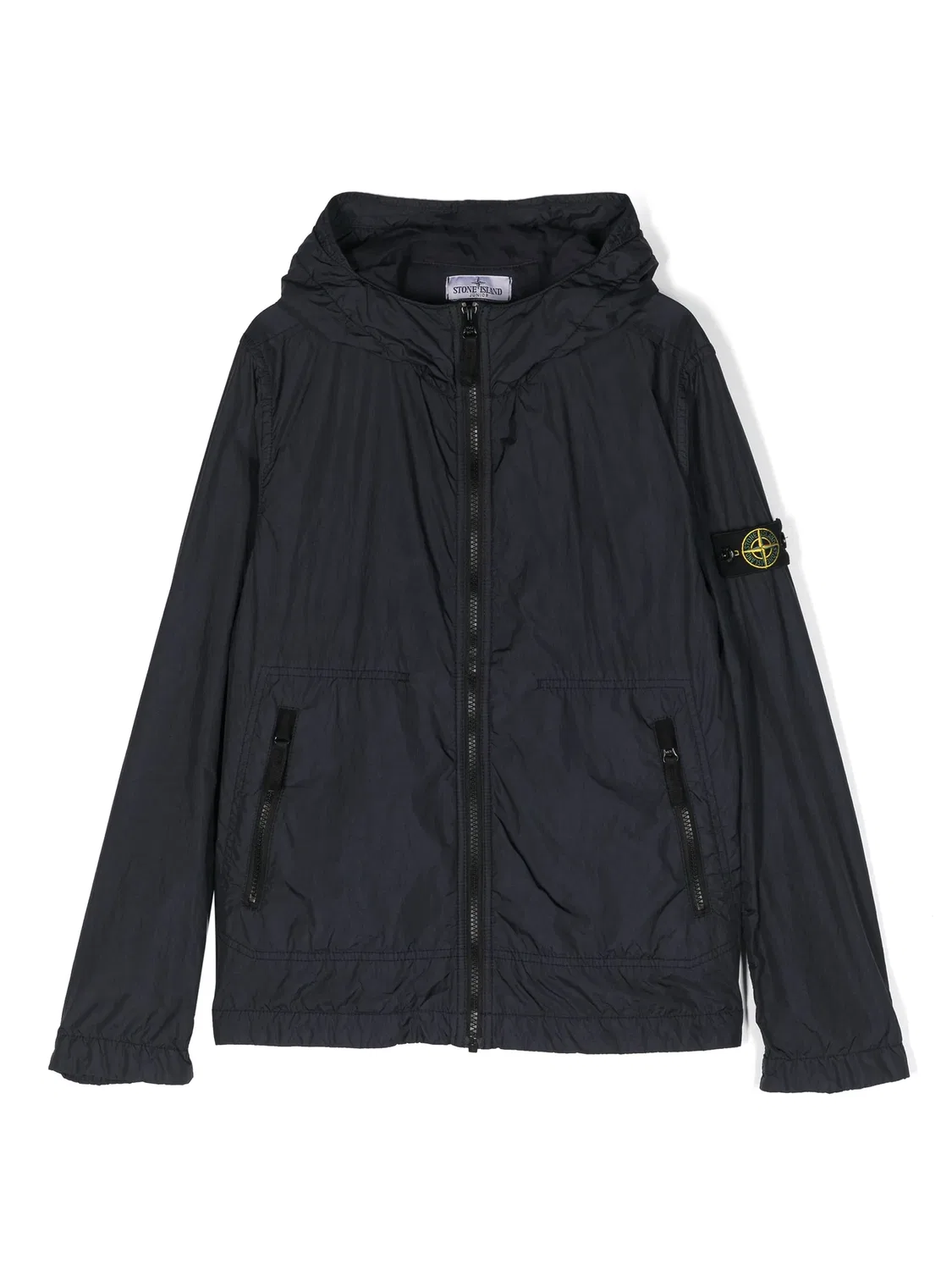 Куртка с капюшоном и значком-компасом Stone Island, синий