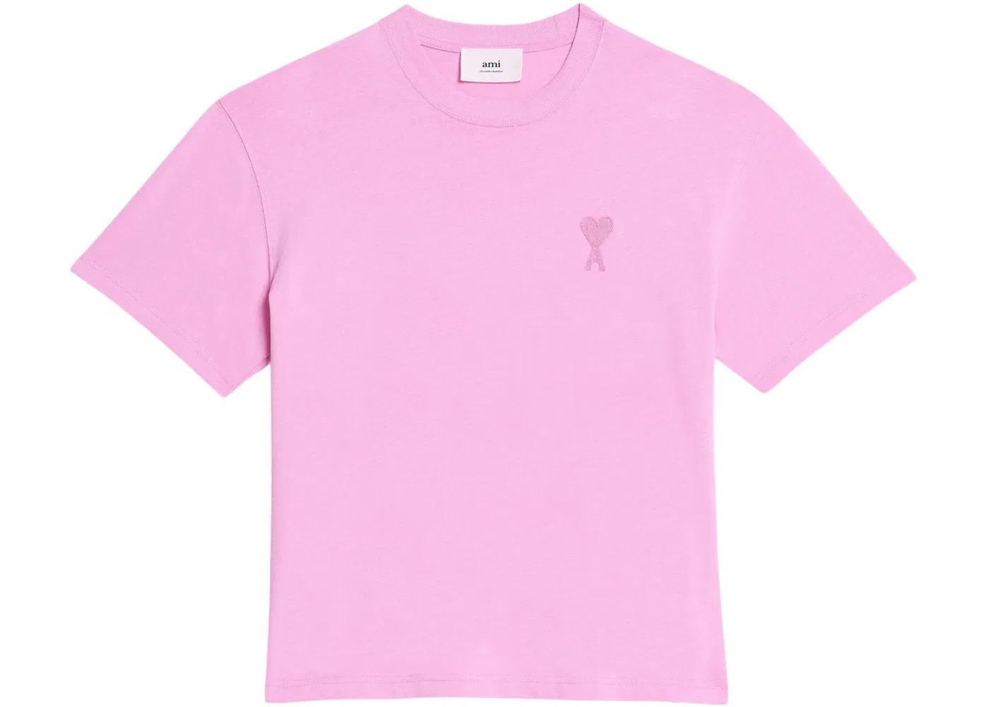 Мужская футболка с принтом Ami De Coeur Tonal Boxy Fit Ami Paris, Candy Pink