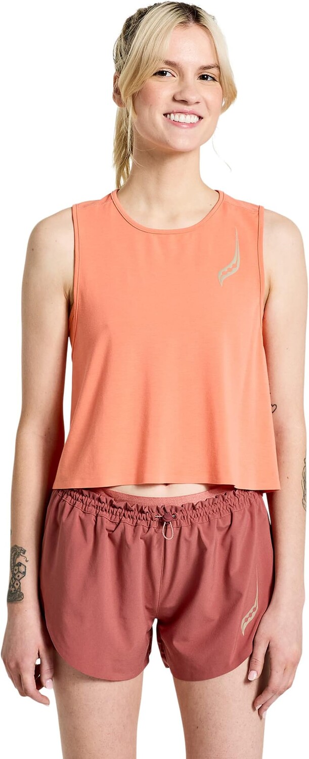 

Топ Saucony Pinnacle Crop Tank, цвет Zenith