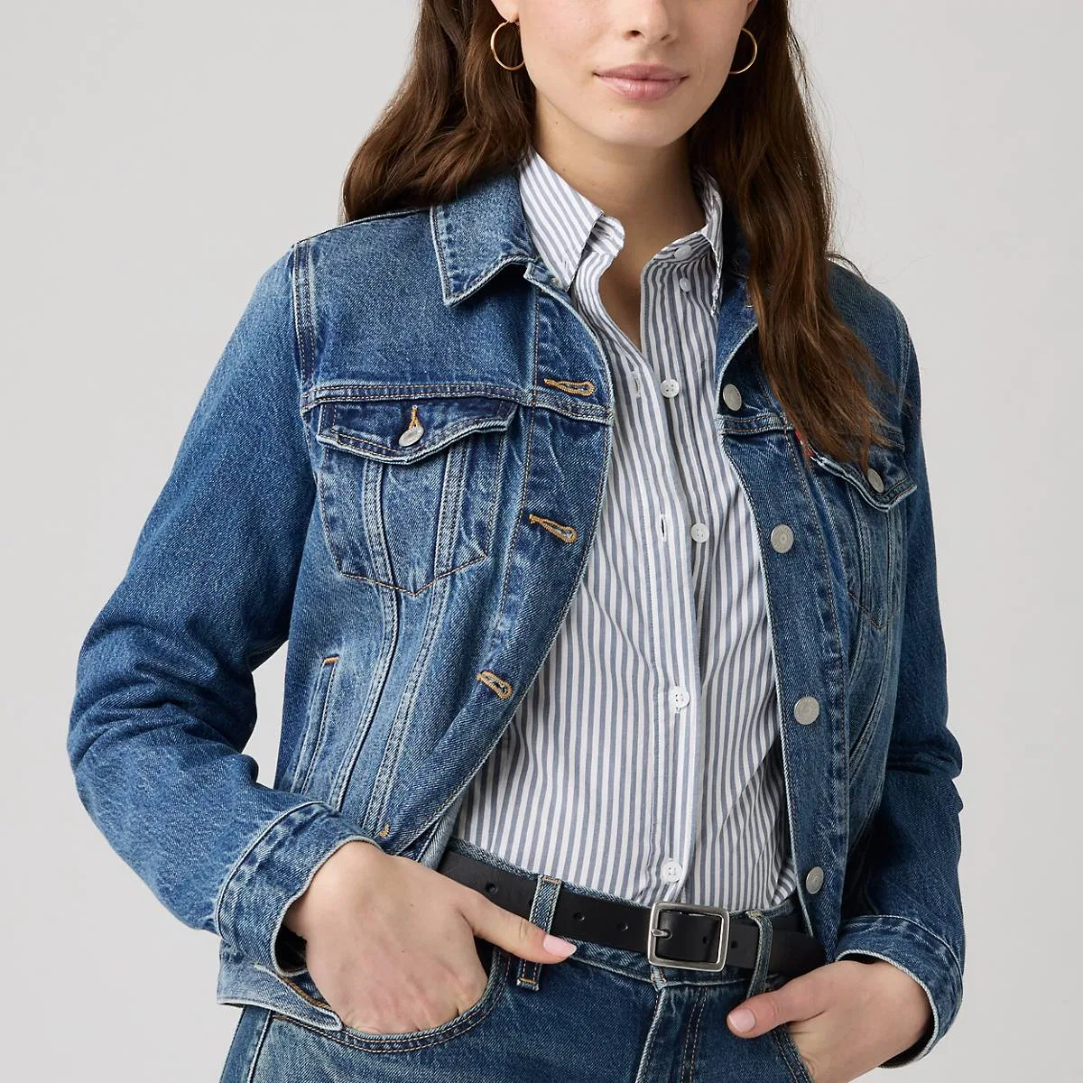 Оригинальная куртка дальнобойщика Levi's, Trial Case - Medium Wash — фото 2