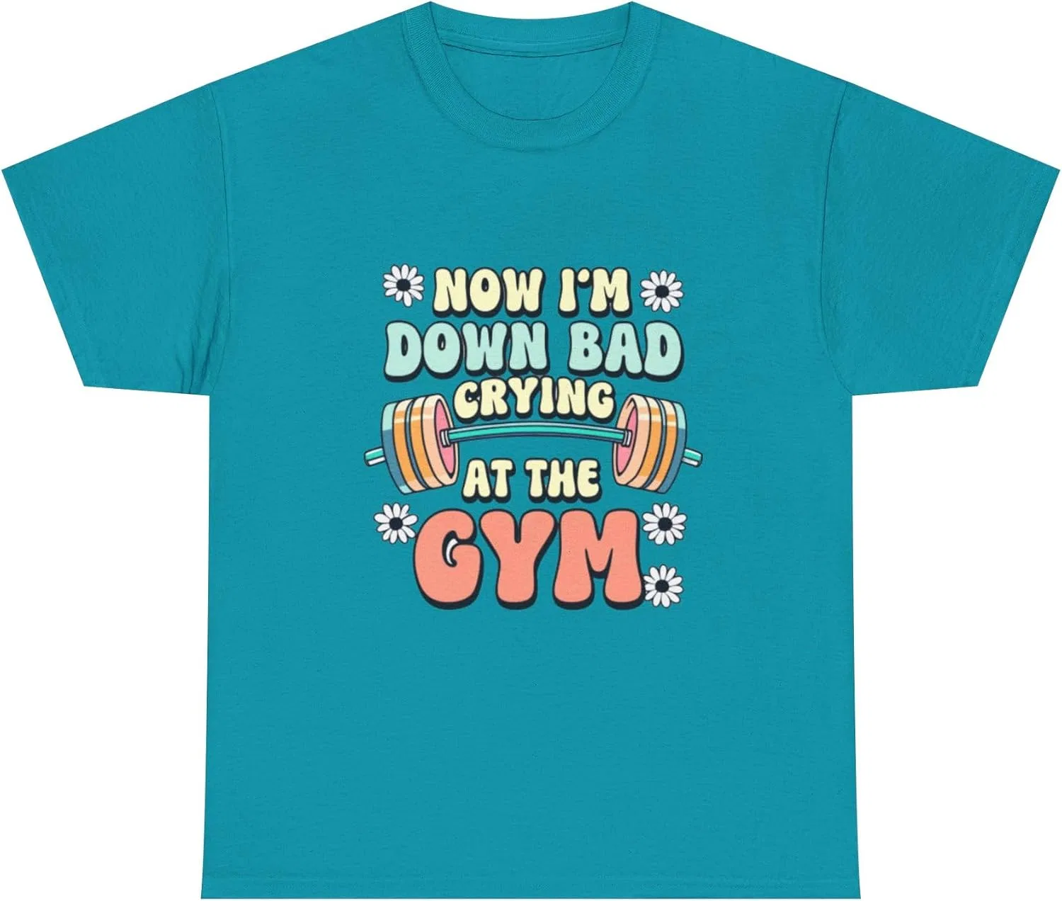 Женская футболка с принтом Crying Tee, Tropical Blue