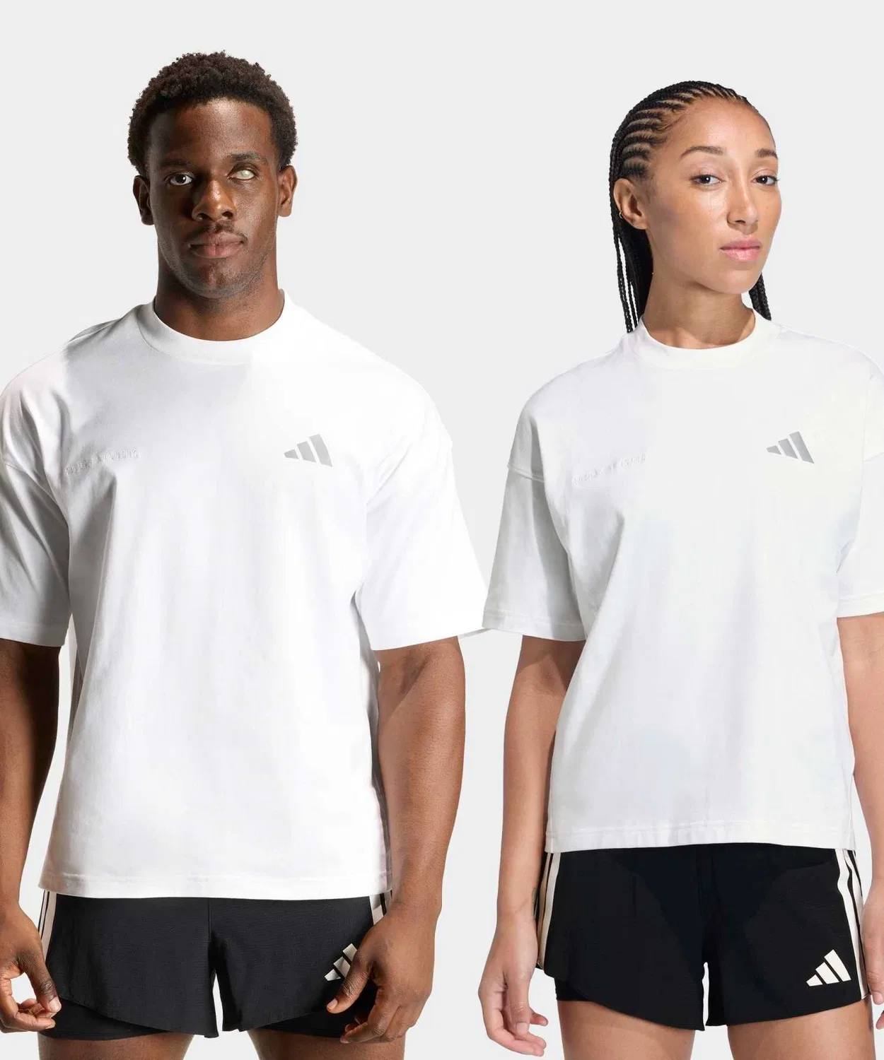 Мужская футболка свободного кроя с принтом adi365 Cheering T-Shirt Adidas, Белая