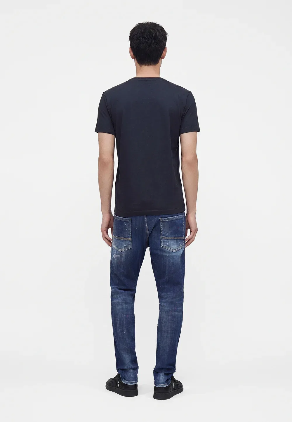 Стильная футболка с принтом Dsquared2, Navy Blue — фото 3