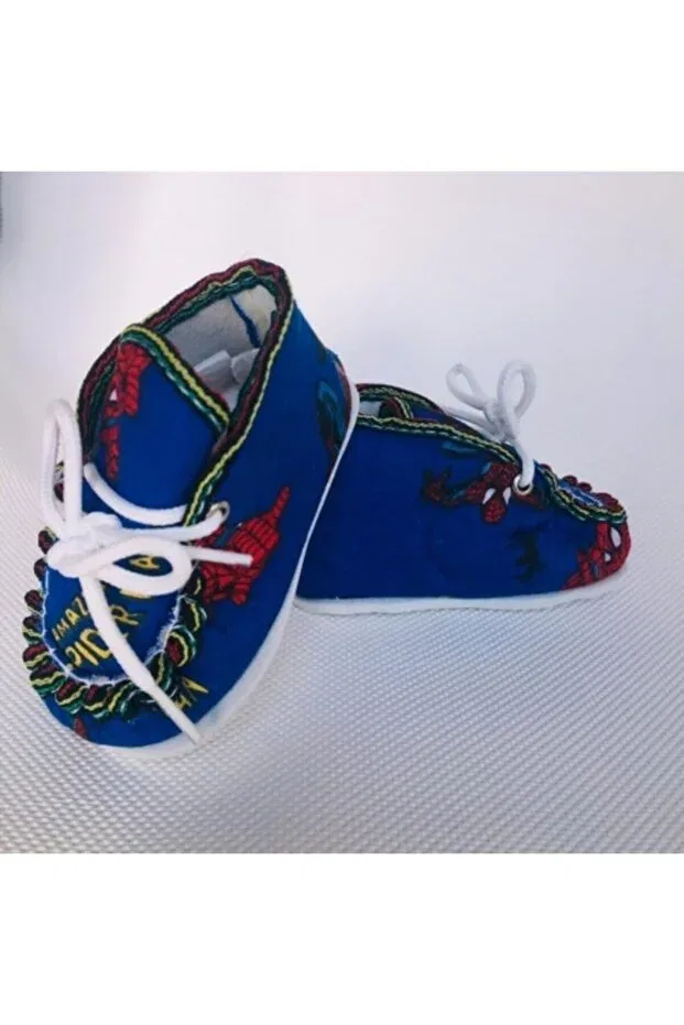 Детские туфли для первых шагов с коротким каблуком Yagmurshoes, Navy Blue