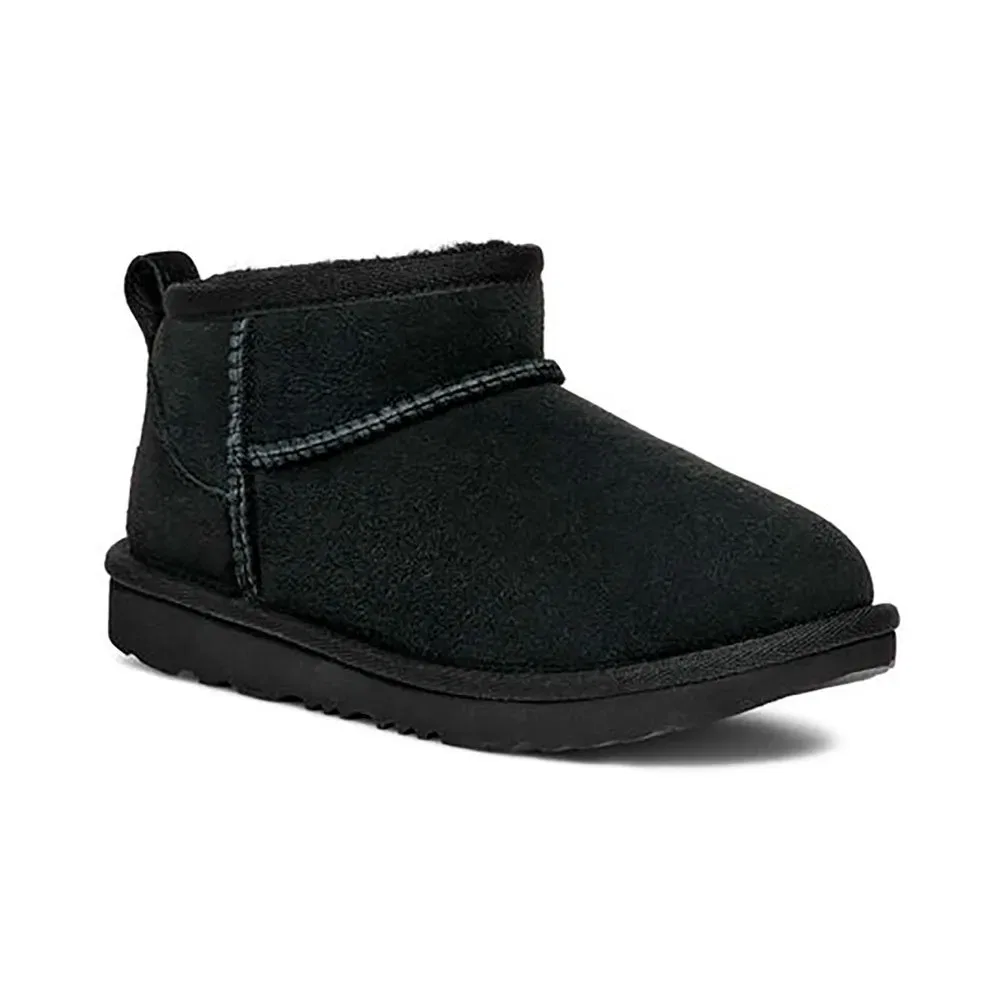 Детские унисекс сапоги с низким голенищем Classic Ultra Mini Ugg, Black