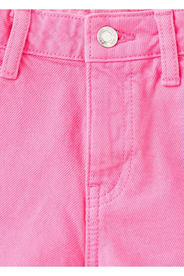 Детские шорты для девочек джинсовые Mango Kids, Fuchsia — фото 4