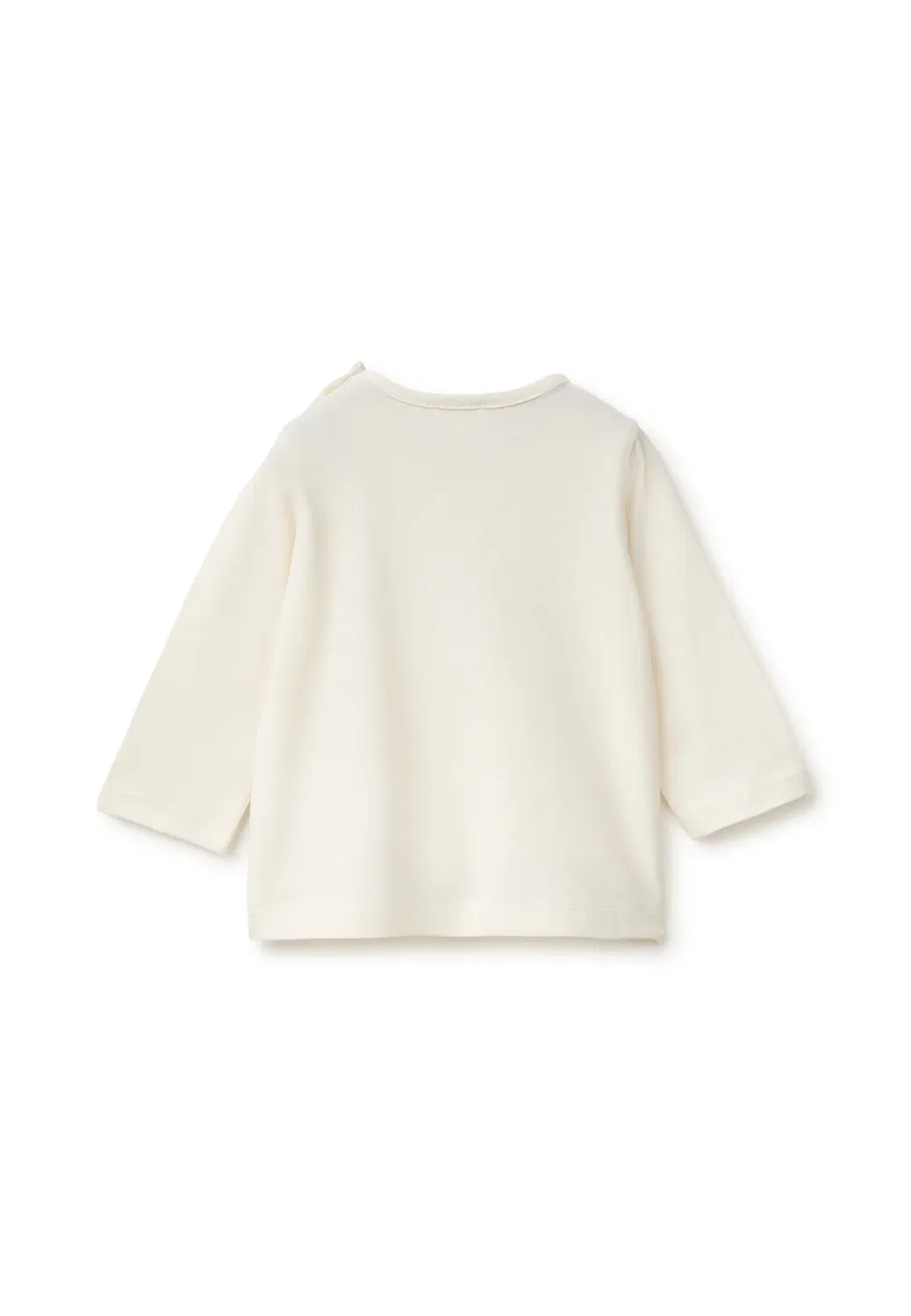 Унисекс - футболка с длинными рукавами United Colors Of Benetton, Off-White — фото 2