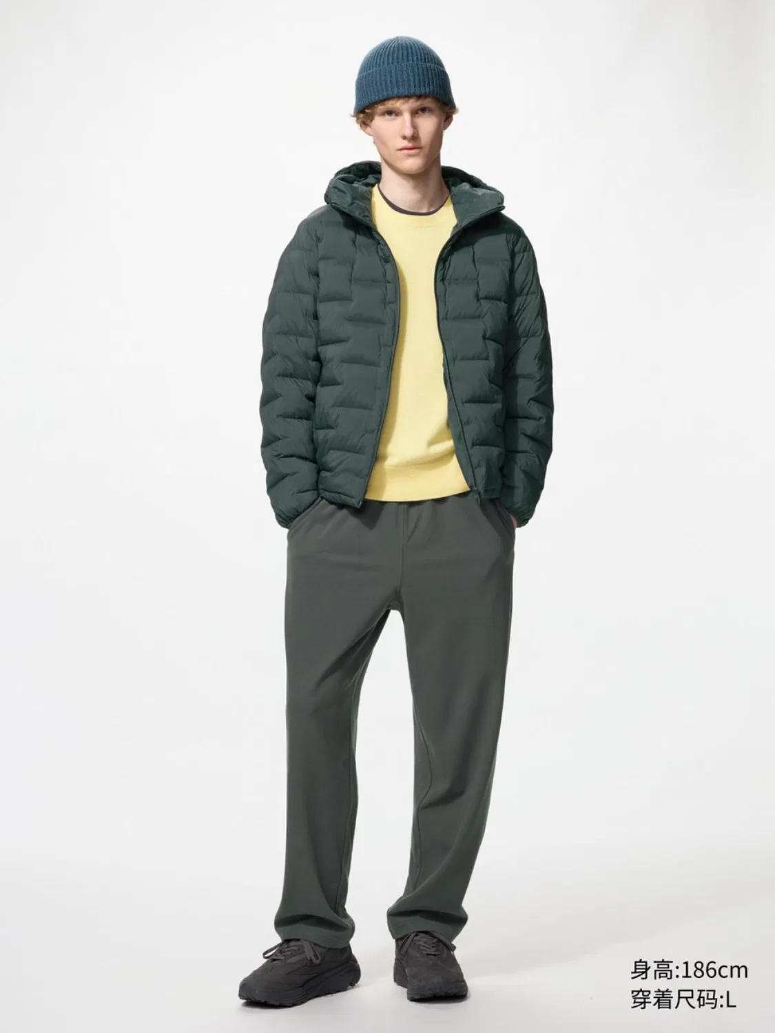Брюки из мягкого флиса с длинным рукавом Uniqlo, темно-серый