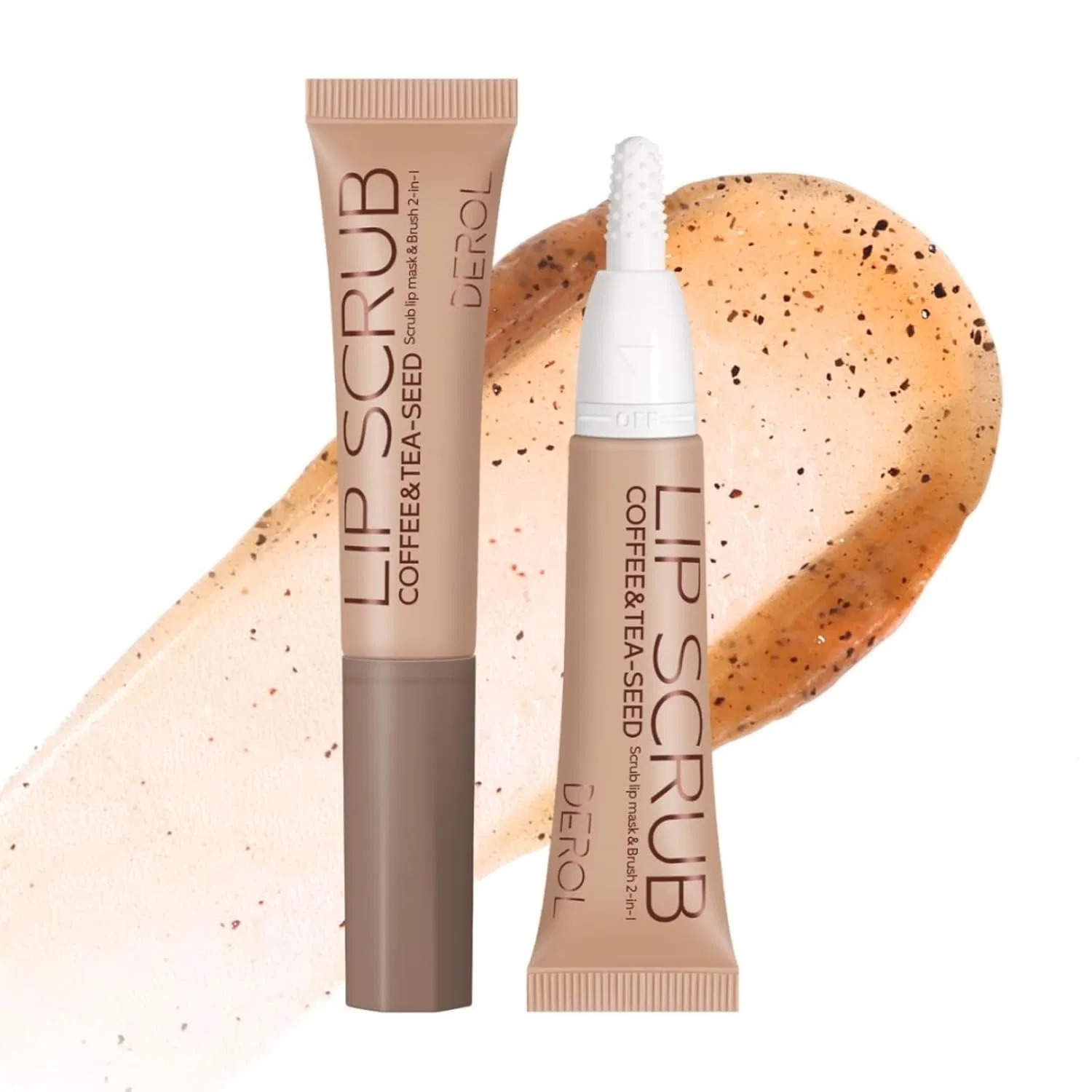 Скраб для губ Coffee Lip Scrub с силиконовой кисточкой, Soelegant, 13 г