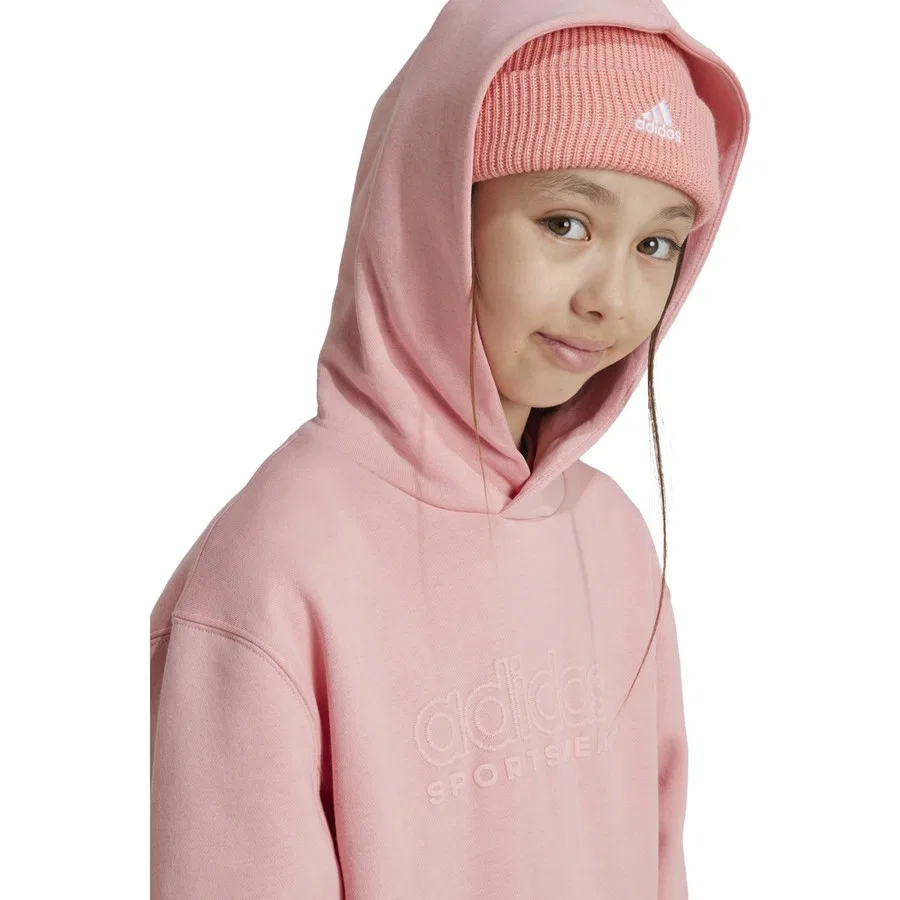 Детский свитшот с капюшоном J SZN GFX HD adidas, Розовый — фото 4