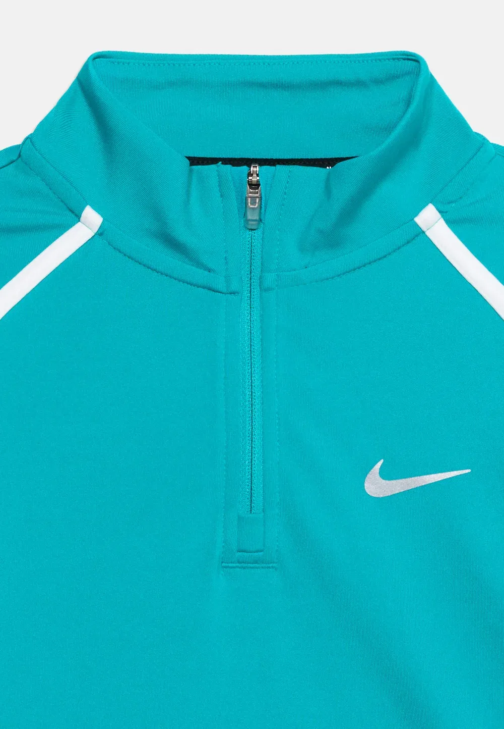 Футболка Tempo унисекс с длинными рукавами Nike Performance, White/Reflective Silver-Coloured — фото 3