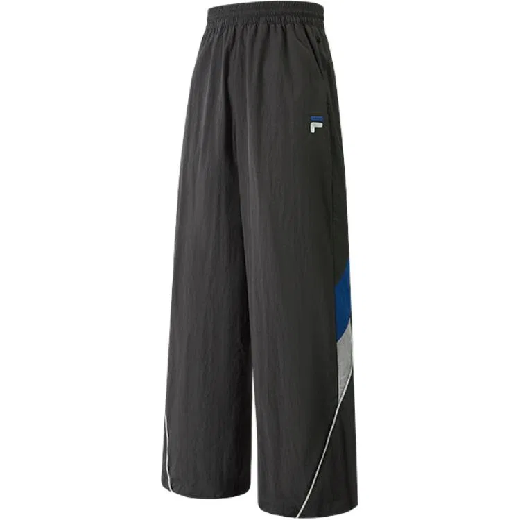 Детские трикотажные спортивные штаны средней посадки Morning Night Gray-DY FILA KIDS, Morning Night Gray