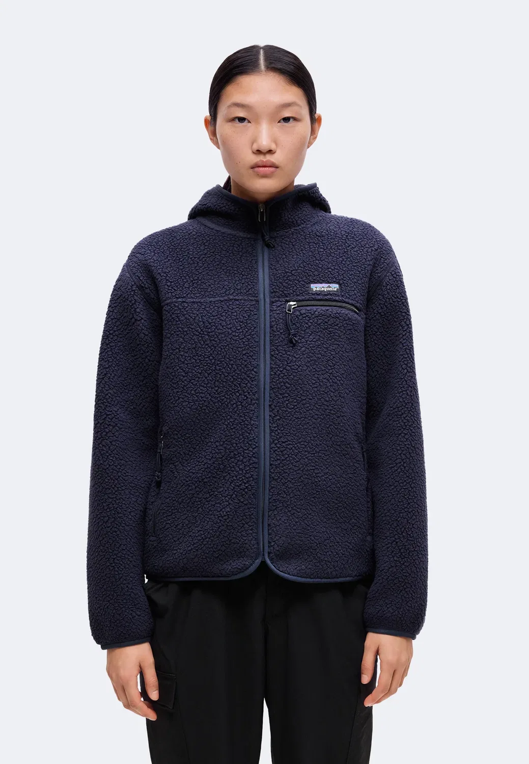 Ретро худи - флисовая куртка Patagonia, Sunken Blue