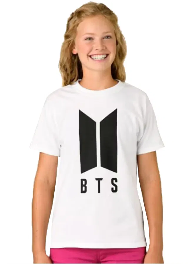 Футболка с принтом логотипа BTS 1St Piece, белый