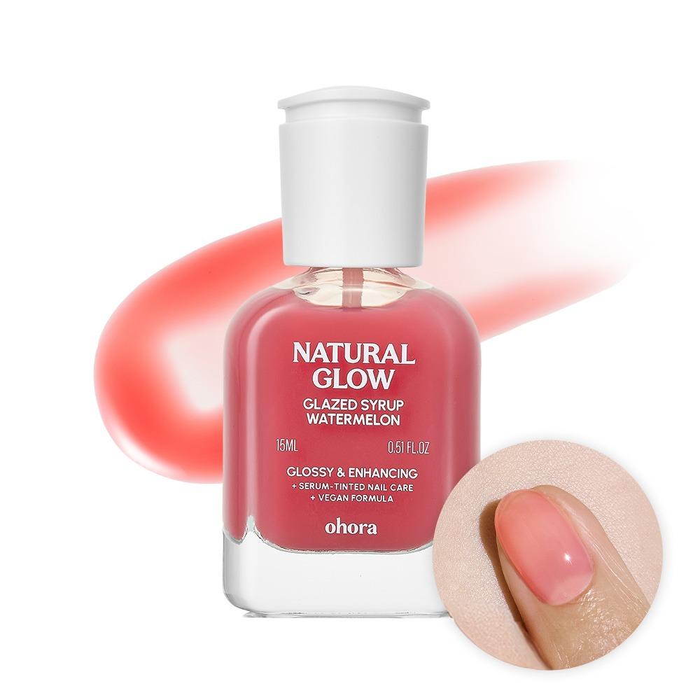 Укрепляющий гель-лак Ohora Natural Glow Glazed Line, Watermelon, 15 мл