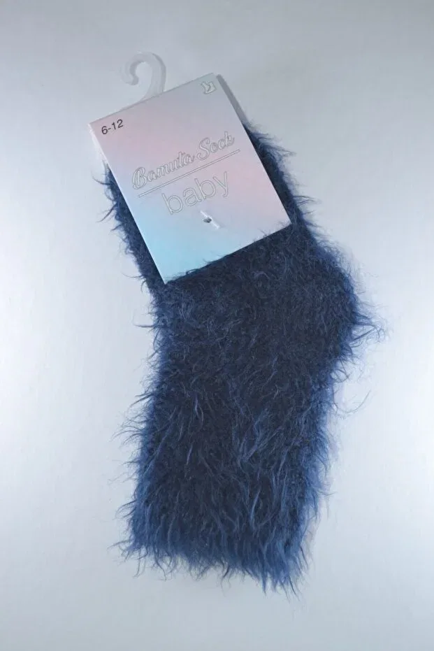 Детские носки для новорожденных из плюша Bamuta, Navy Blue