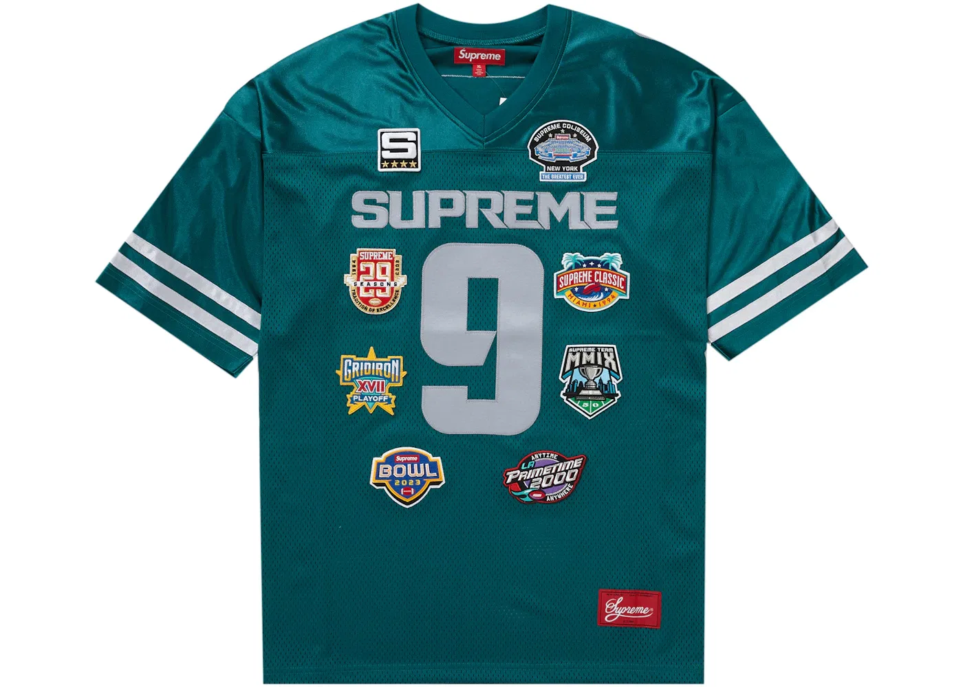 Мужская футбольная джерси с вышивкой Supreme Championships Supreme, Dark Teal