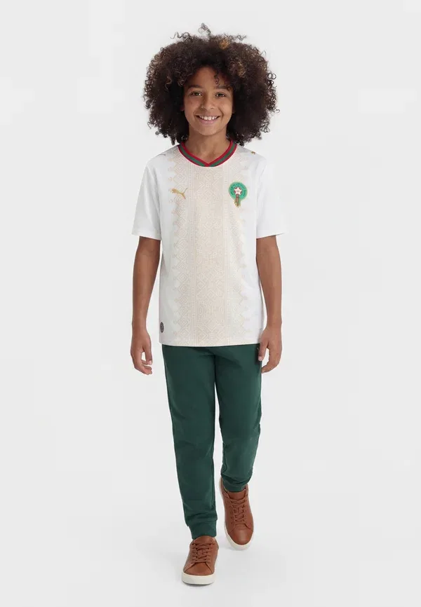 Футболка с влагоотведением Morocco frmf away jersey Puma, White, Victory Gold, белый