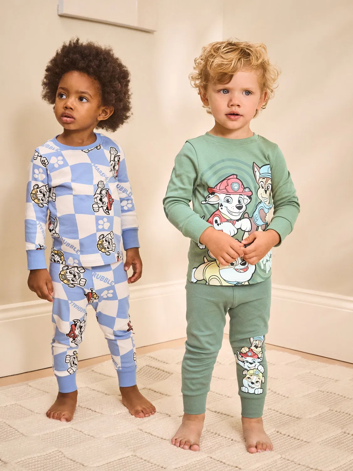 Пижама Paw Patrol Snuggle 3 шт Next, зеленый/синий/красный — фото 3
