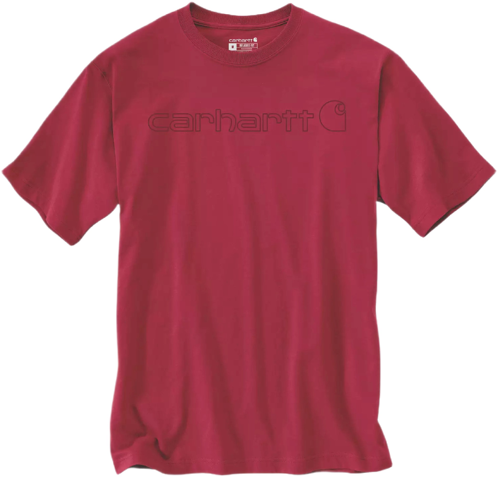 

Футболка Carhartt EMEA Core Logo Workwear Short Sleeve T-Shirt, красный