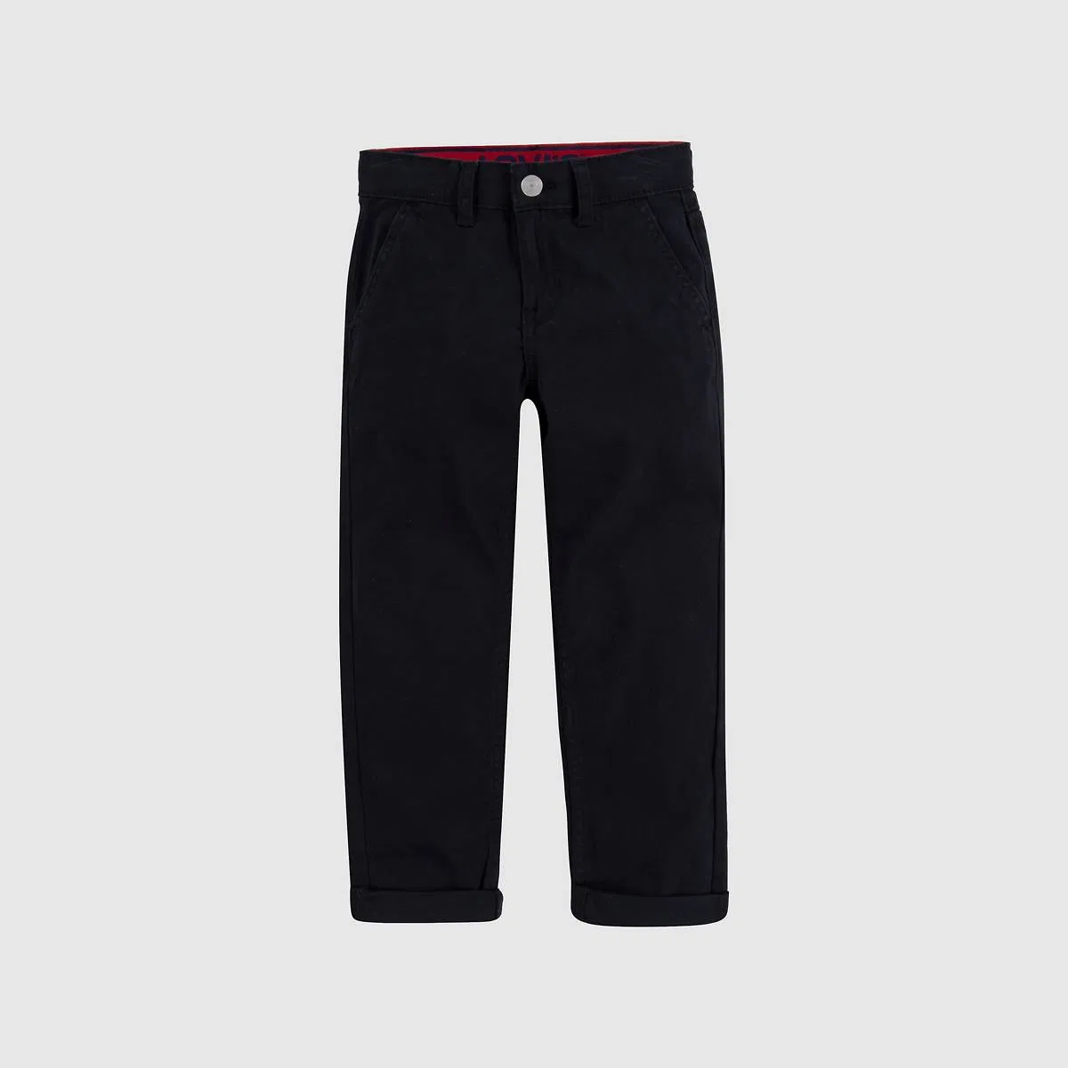 Брюки-Чиносы 502 зауженного кроя для мальчиков, размеры 4-7XL Levi's, Black — фото 4