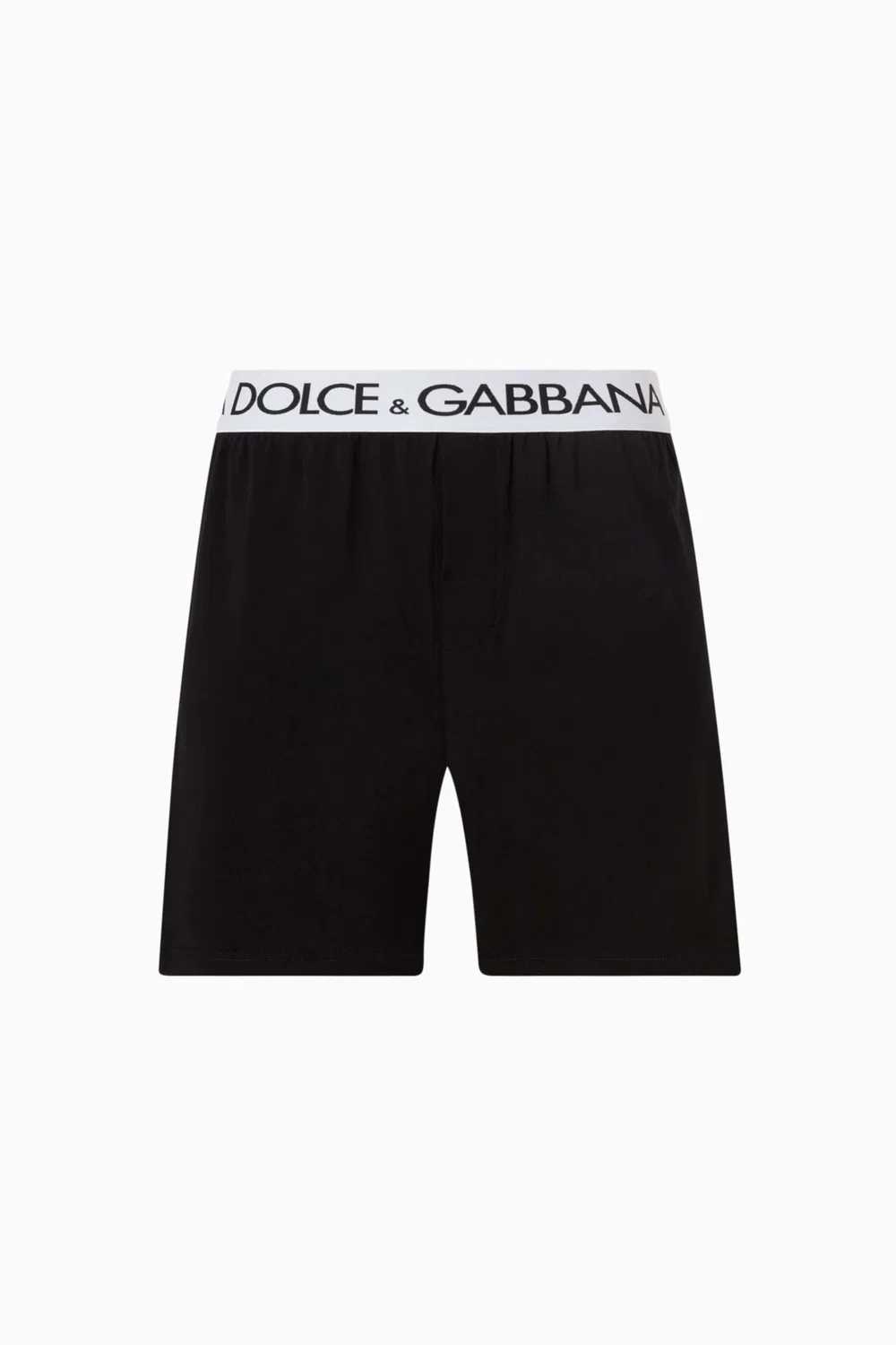 Шорты-боксеры из хлопка с логотипом Dolce & Gabbana, черный