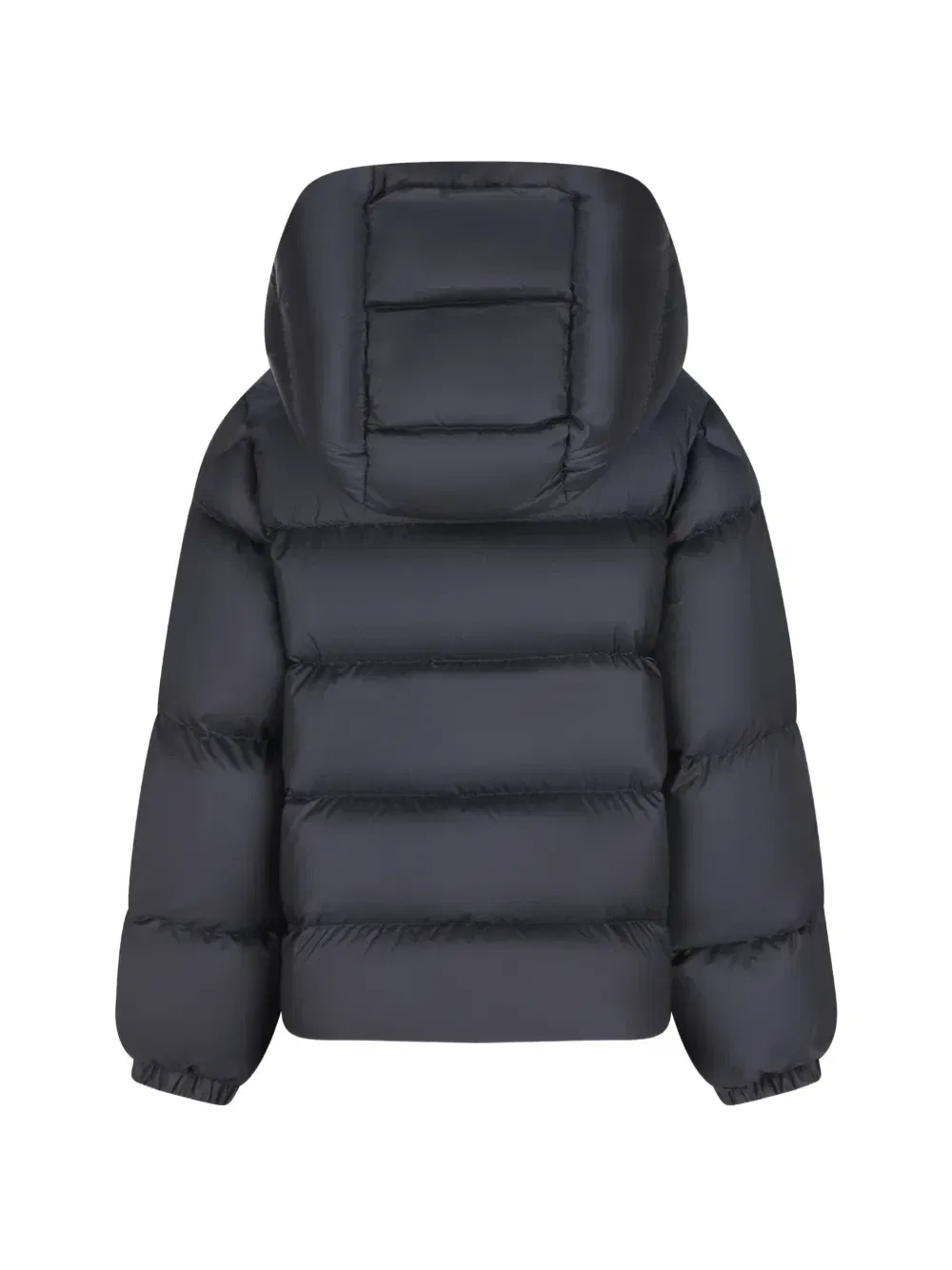 Стеганое пальто с капюшоном Moncler Enfant, синий — фото 2