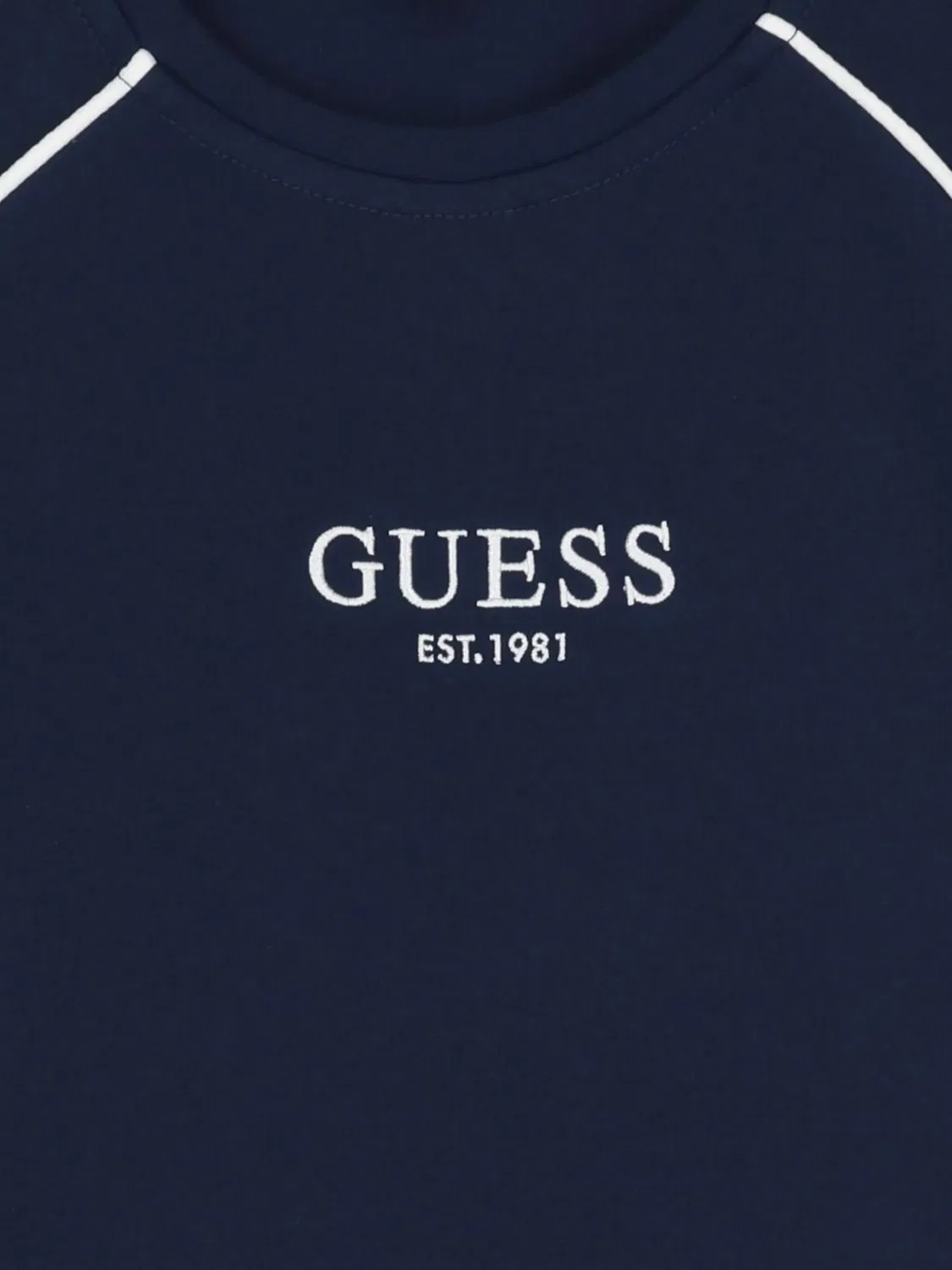 Платье с заниженной талией и принтом логотипа Guess Usa, синий — фото 3