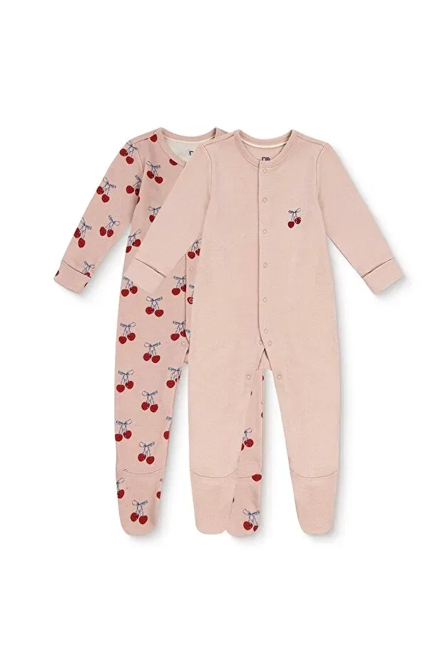 Детский комбинезон для девочек с принтом Mothercare, Dried Rose