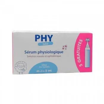 Физиологический сыворотка PHY Baby, 45 штук по 5 мл, DISTROSUR