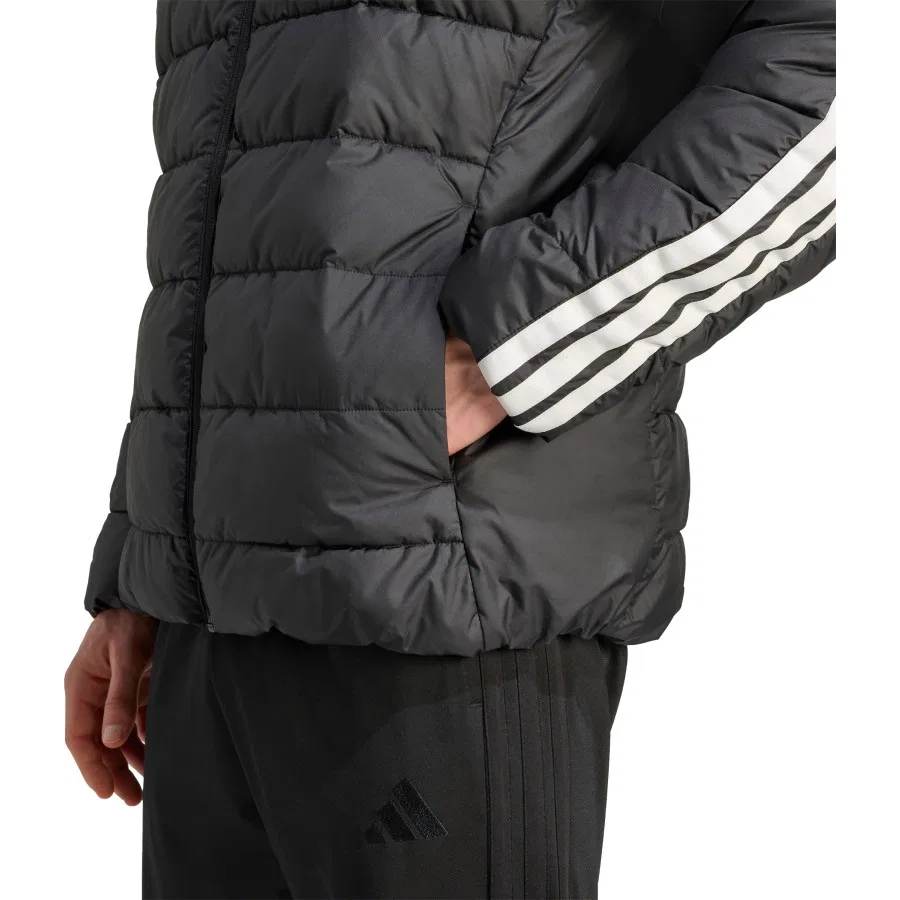 Мужская куртка с длинным рукавом Essentials CLIMAWARM 3-Stripes Synthetic Down Jackets adidas, Черный — фото 4