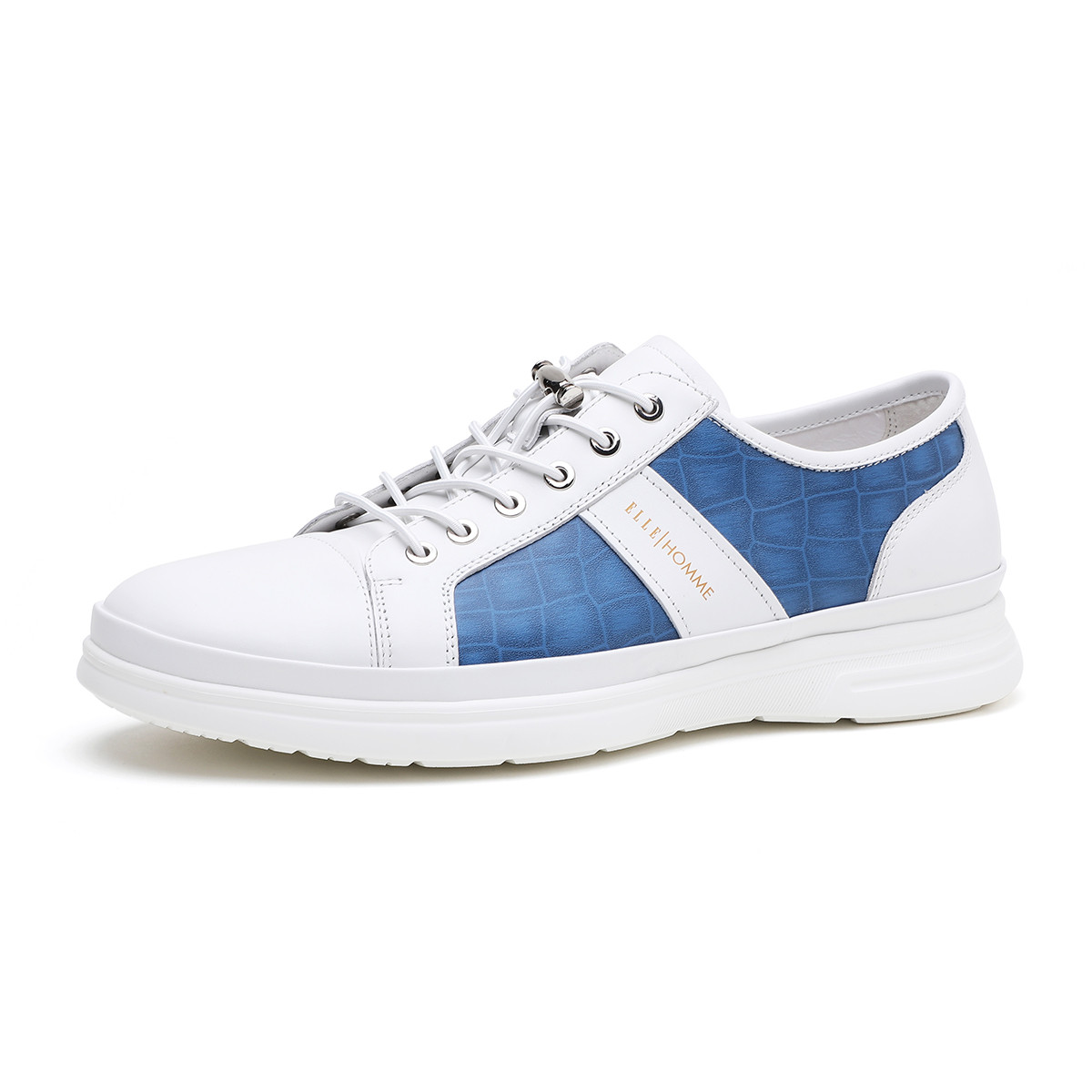 

ELLE HOMME Низкие повседневные мужские туфли синие, цвет Blue
