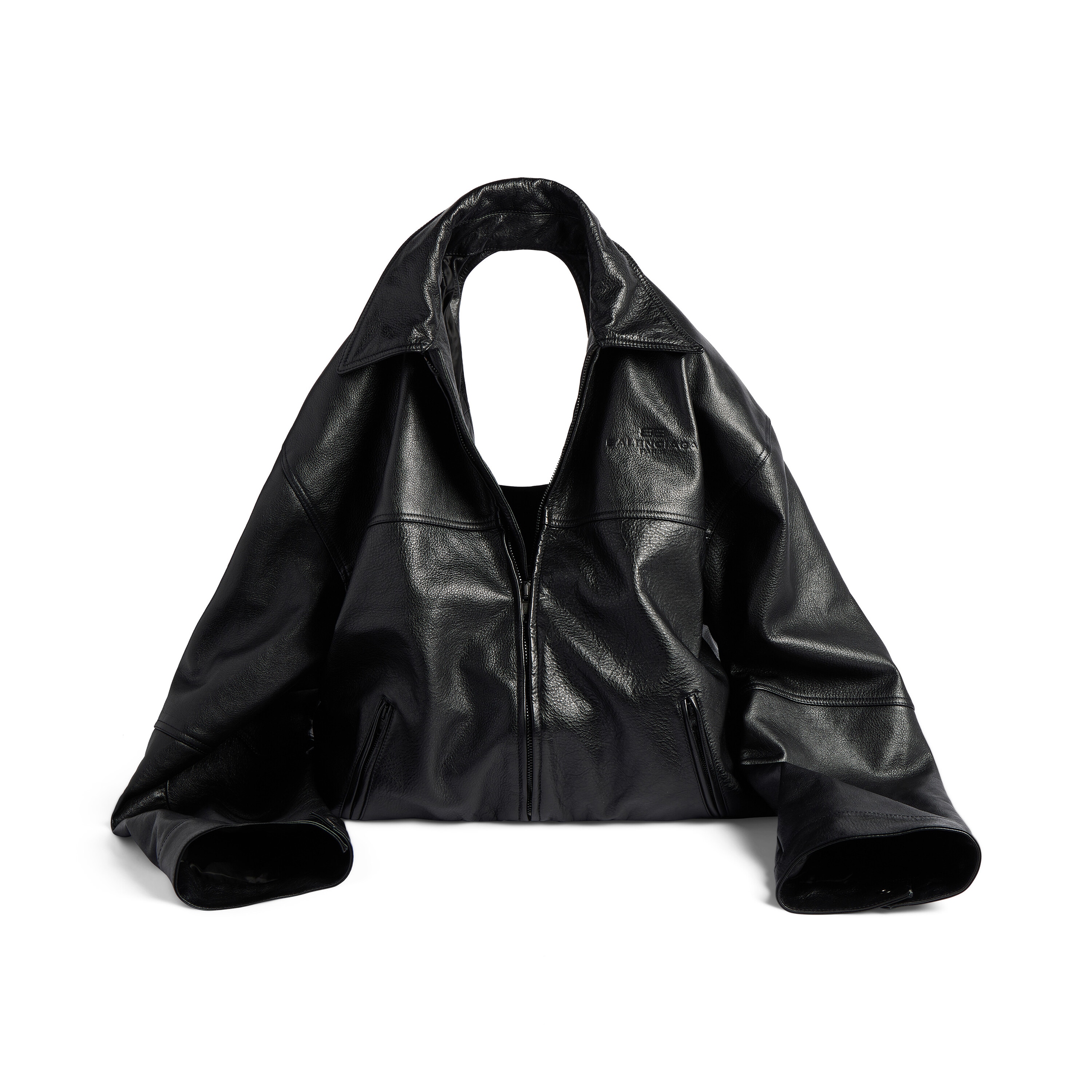 

Сумка-куртка из кожи Garde Robe BALENCIAGA, черный