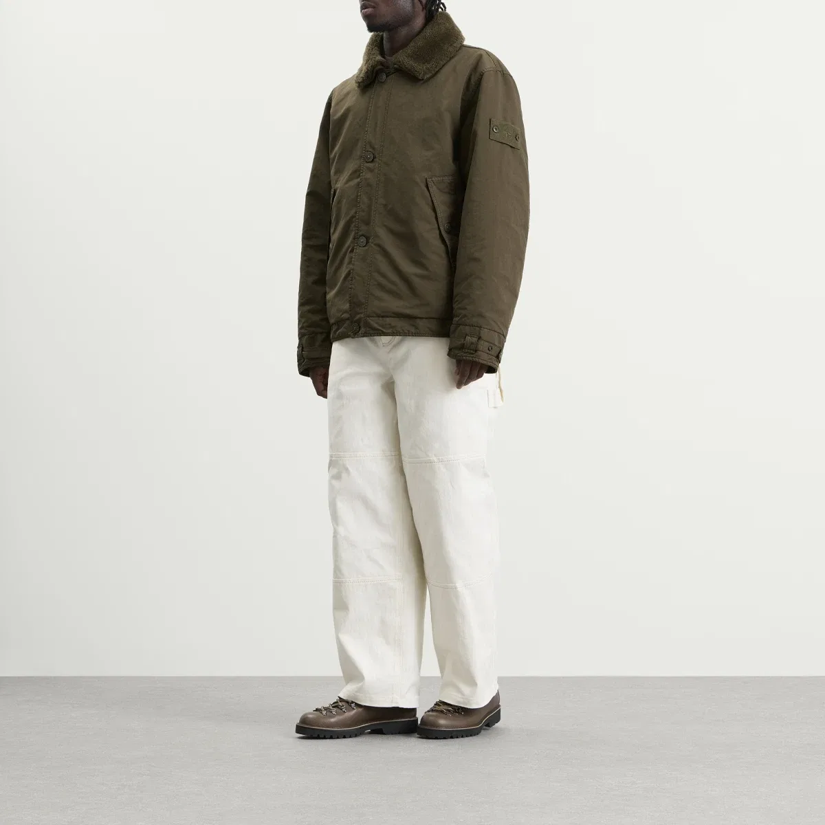 Куртка-бомбер Stone Island Ghost David-TC, Military Green — фото 4