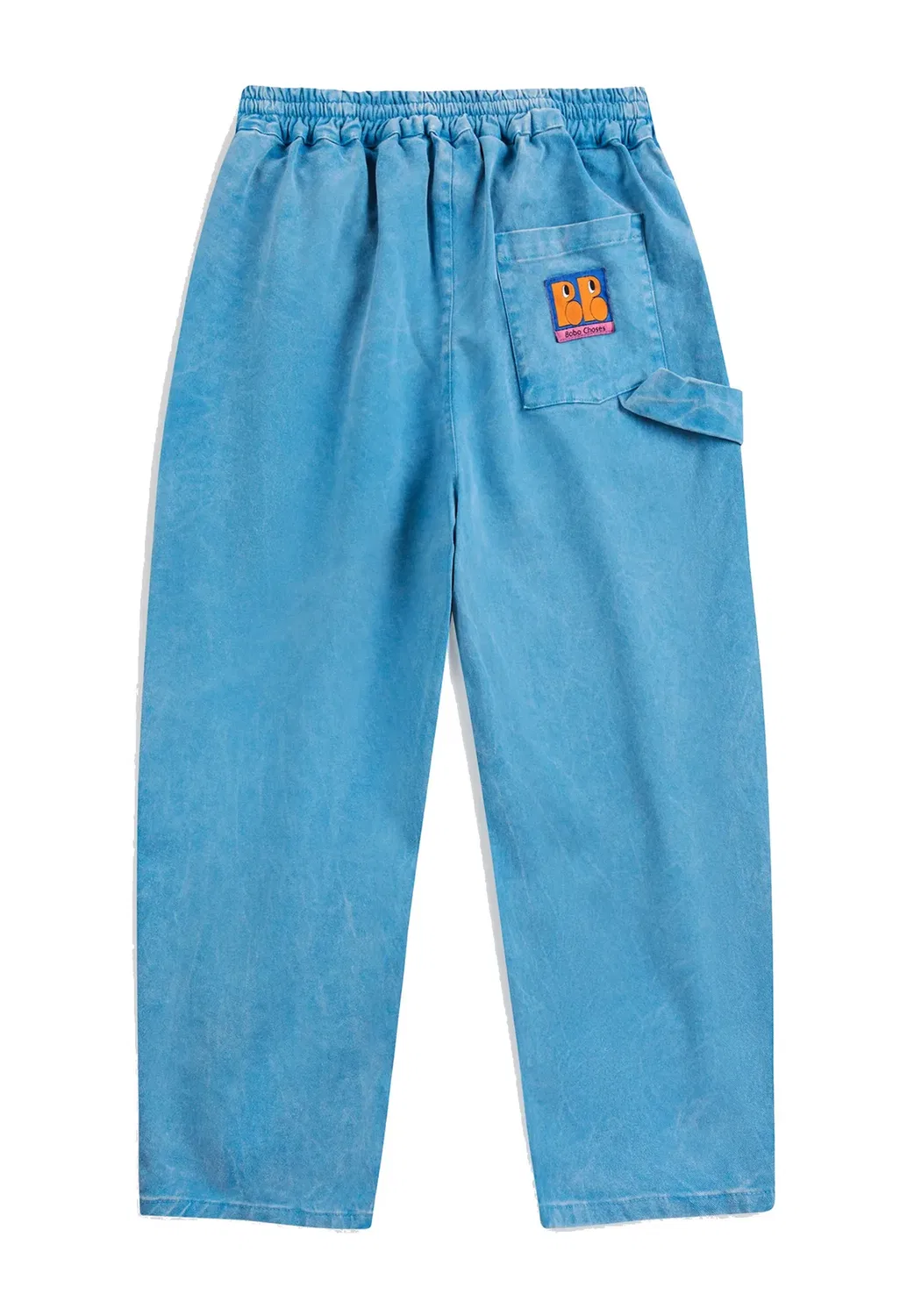 Booo bo choses tag унисекс - прямые джинсы Bobo Choses, Rinsed Denim — фото 4