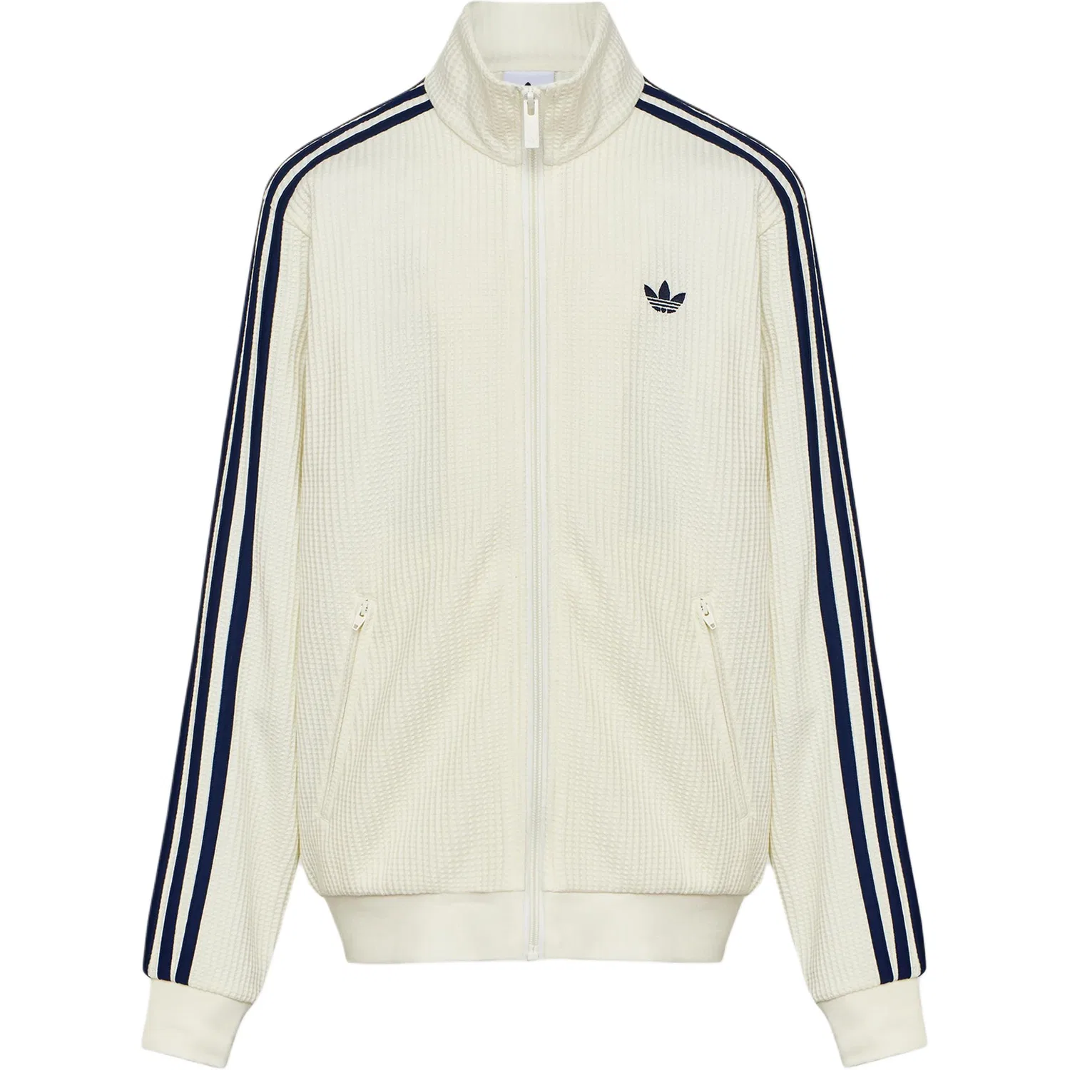 Детская куртка с воротником-стойкой Adidas Originals, Jade White/Dark Indigo