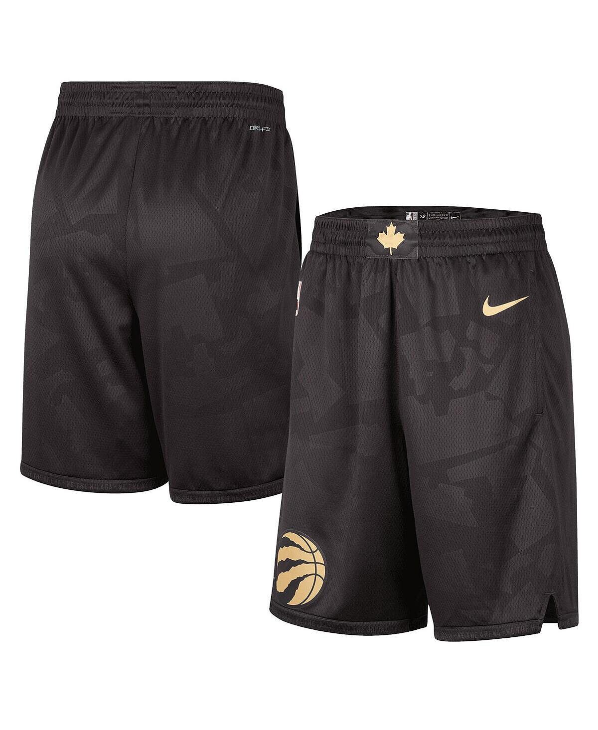 

Мужские черные шорты toronto raptors 2022/23 city edition swingman Nike, черный