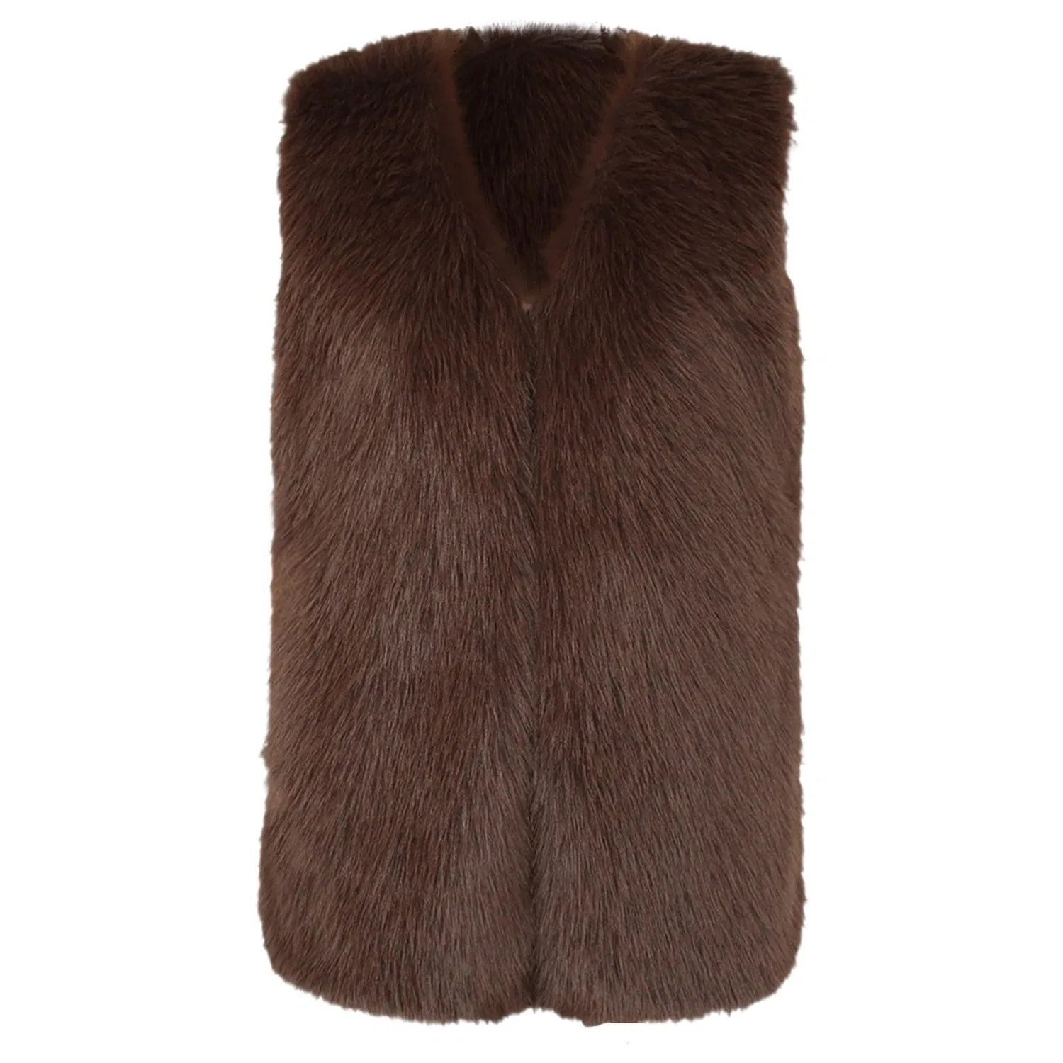 Женская куртка с принтом Lussuosa giacca invernale sintetica per un elegante cappotto in pile con vestibilità aderente per abbigliamento alla moda nella stagione fredda, Khaki2 — фото 4